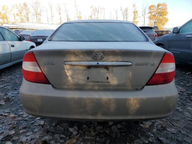 JTDBE32K430224211 - 2003 TOYOTA CAMRY LE GOLD photo 6