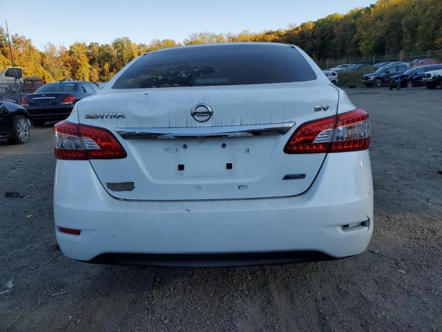 3N1AB7APXEY306075 - 2014 NISSAN SENTRA S WHITE photo 6