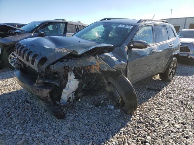 1C4PJMBSXEW178536 - 2014 JEEP CHEROKEE TRAILHAWK GRAY photo 1