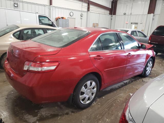 4T4BF3EK8BR157355 - 2011 TOYOTA CAMRY BASE RED photo 3