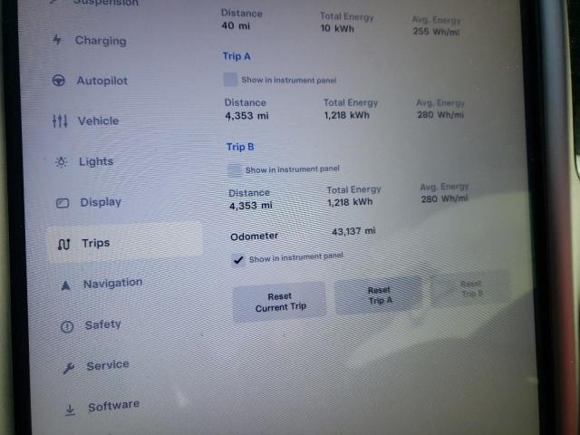 5YJSA1E29LF400067 - 2020 TESLA MODEL S თეთრი ფოტო 9