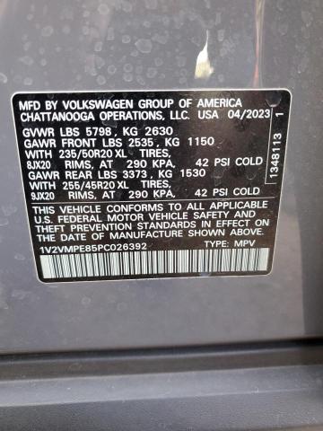 1V2VMPE85PC026392 - 2023 VOLKSWAGEN ID.4 PRO S ნაცრისფერი ფოტო 12