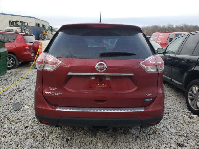 5N1AT2MV7EC868804 - 2014 NISSAN ROGUE S MAROON photo 6