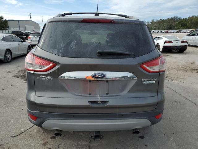 1FMCU0JX3EUA58371 - 2014 FORD ESCAPE TITANIUM GRAY photo 6