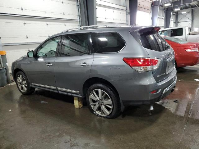 5N1AR2MM2FC668520 - 2015 NISSAN PATHFINDER S GRAY photo 2