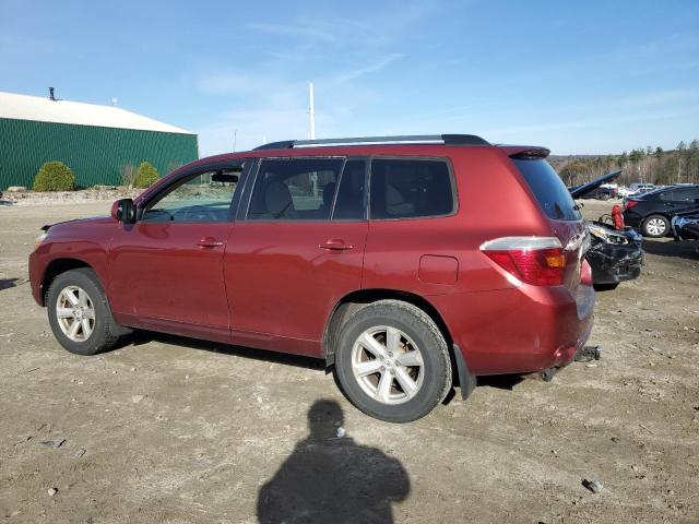 5TDBK3EH5AS032119 - 2010 TOYOTA HIGHLANDER MAROON photo 2