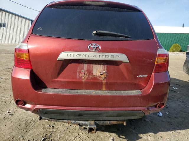 5TDBK3EH5AS032119 - 2010 TOYOTA HIGHLANDER MAROON photo 6