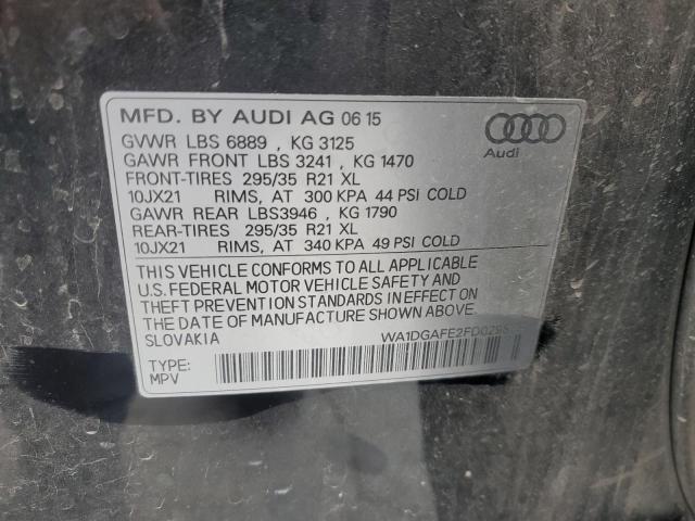 WA1DGAFE2FD029873 - 2015 AUDI Q7 PRESTIGE BLACK photo 14