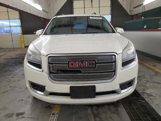 1GKKRTKD8DJ100092 - 2013 GMC ACADIA DENALI WHITE photo 5