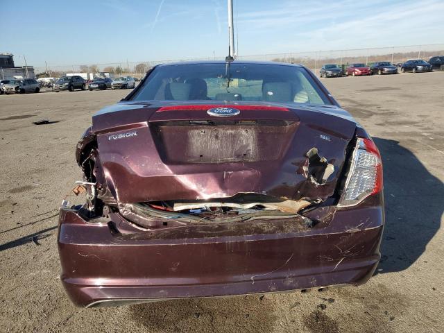 3FAHP0HA6BR232610 - 2011 FORD FUSION SE MAROON photo 6