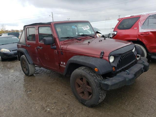 1J4GA39118L648122 - 2008 JEEP WRANGLER U X BURGUNDY photo 4