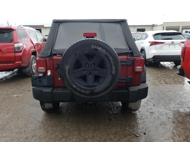 1J4GA39118L648122 - 2008 JEEP WRANGLER U X BURGUNDY photo 6