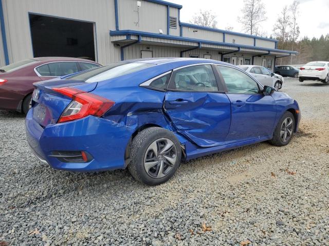 2HGFC2F63LH514662 - 2020 HONDA CIVIC LX BLUE photo 3