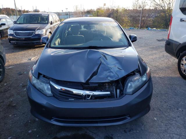 19XFB2F52CE017431 - 2012 HONDA CIVIC LX GRAY photo 5