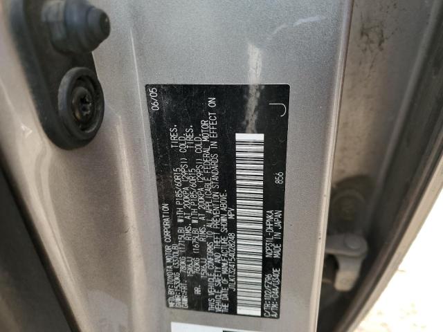 JTLKT324154028248 - 2005 TOYOTA SCION XB SILVER photo 12