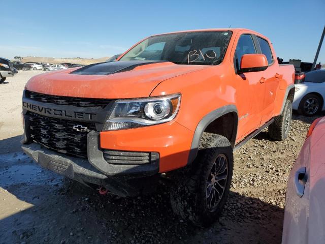 1GCGTEEN2M1236964 - 2021 CHEVROLET COLORADO ZR2 ORANGE photo 1