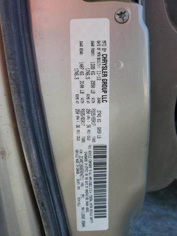 2C4RC1BG8ER242711 - 2014 CHRYSLER TOWN & COU TOURING 金色 照片 12