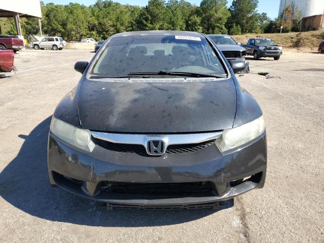 2HGFA16529H355097 - 2009 HONDA CIVIC LX BLACK photo 5