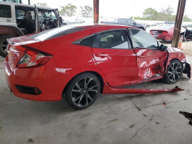2HGFC2F83LH540146 - 2020 HONDA CIVIC SPORT 红色 照片 3