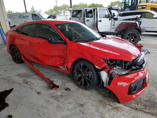 2HGFC2F83LH540146 - 2020 HONDA CIVIC SPORT 红色 照片 4