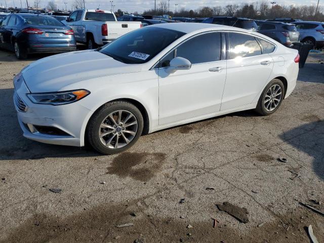 3FA6P0HD6HR406346 - 2017 FORD FUSION SE WHITE photo 1