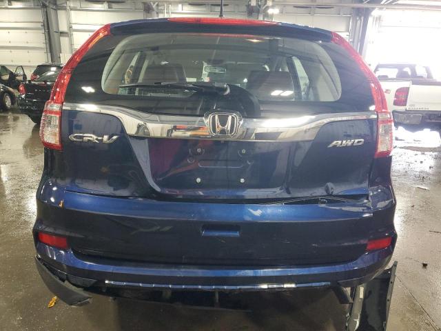 2HKRM4H38FH627994 - 2015 HONDA CR-V LX BLUE photo 6