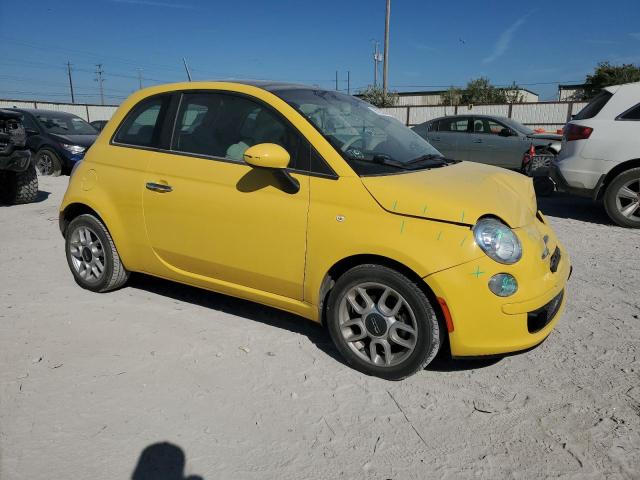 3C3CFFAR3CT365120 - 2012 FIAT 500 POP YELLOW photo 4