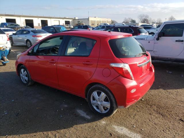 JTDKTUD35DD544374 - 2013 TOYOTA YARIS RED photo 2