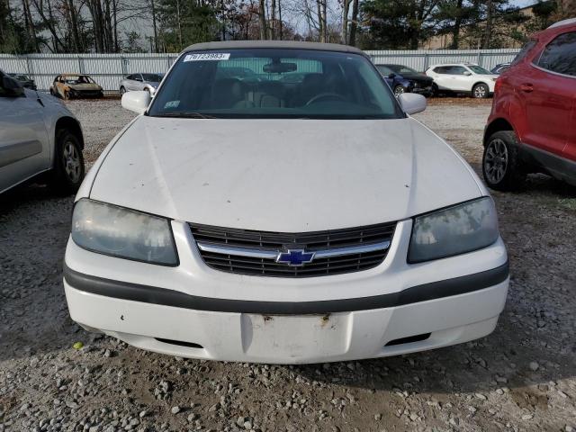 2G1WF52E249359708 - 2004 CHEVROLET IMPALA WHITE photo 5