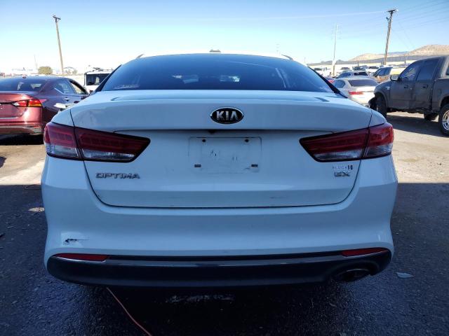 5XXGU4L32HG130792 - 2017 KIA OPTIMA EX WHITE photo 6