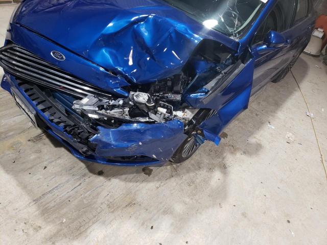 3FA6P0RUXHR233980 - 2017 FORD FUSION TITANIUM HEV BLUE photo 12