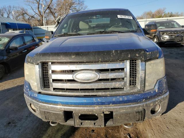 1FTPW14V29FA02514 - 2009 FORD F150 SUPERCREW BLUE photo 5