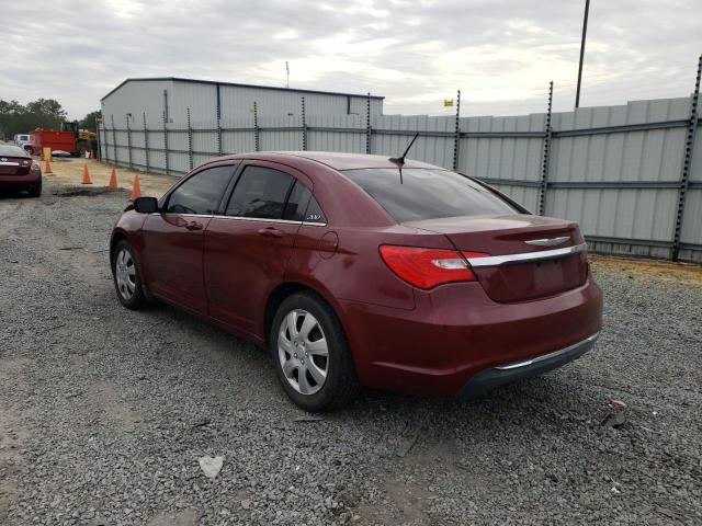 1C3CCBAB6EN122120 - 2014 CHRYSLER 200 LX BURGUNDY photo 2