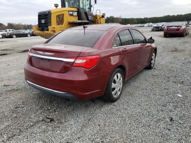 1C3CCBAB6EN122120 - 2014 CHRYSLER 200 LX BURGUNDY photo 3