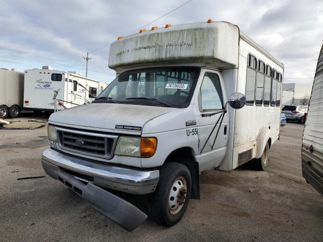 1FDWE35L56DA25084 - 2006 FORD ECONOLINE E350 SUPER DUTY CUTAWAY VAN WHITE photo 1