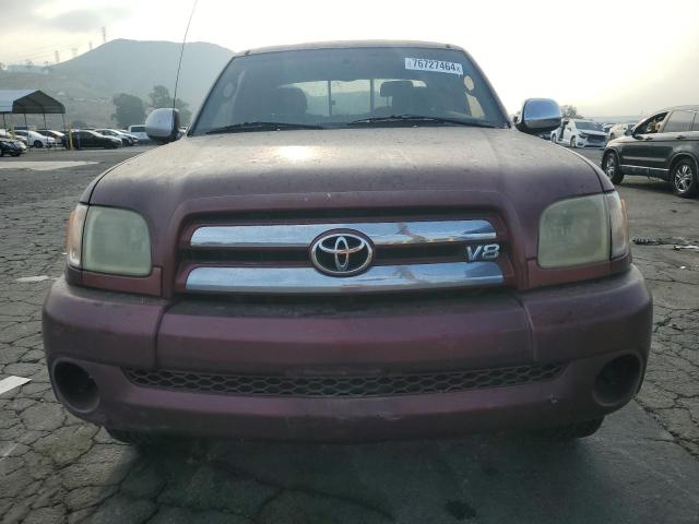 5TBRT34154S452671 - 2004 TOYOTA TUNDRA ACCESS CAB SR5 BURGUNDY photo 5