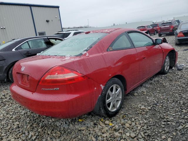 1HGCM82634A002070 - 2004 HONDA ACCORD EX RED photo 3