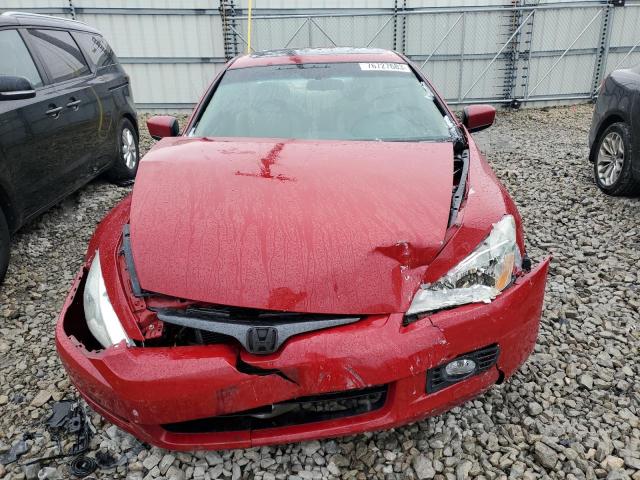 1HGCM82634A002070 - 2004 HONDA ACCORD EX RED photo 5