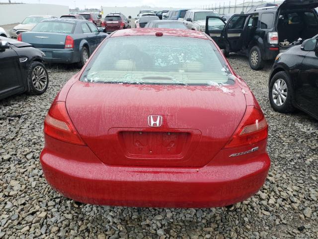 1HGCM82634A002070 - 2004 HONDA ACCORD EX RED photo 6