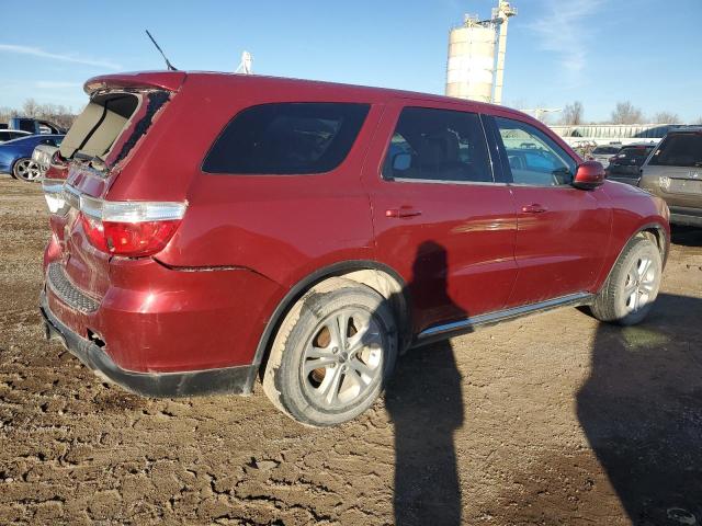 1C4RDJAG9DC668719 - 2013 DODGE DURANGO SXT RED photo 3