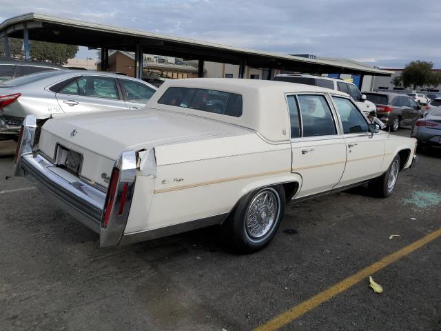 1G6DW69YXG9730342 - 1986 CADILLAC FLEETWOOD BROUGHAM CREAM photo 3