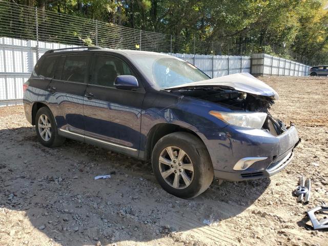 5TDZK3EH8DS139331 - 2013 TOYOTA HIGHLANDER BASE BLUE photo 4