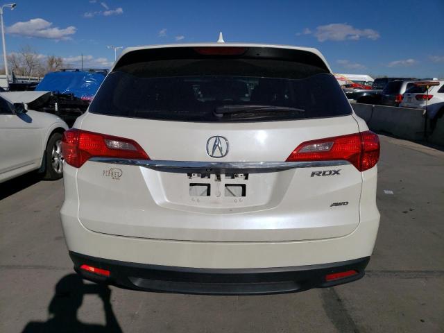 5J8TB4H37FL001765 - 2015 ACURA RDX WHITE photo 6