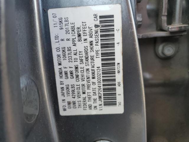 JHMCP26418C032124 - 2008 HONDA ACCORD LXP CHARCOAL photo 13