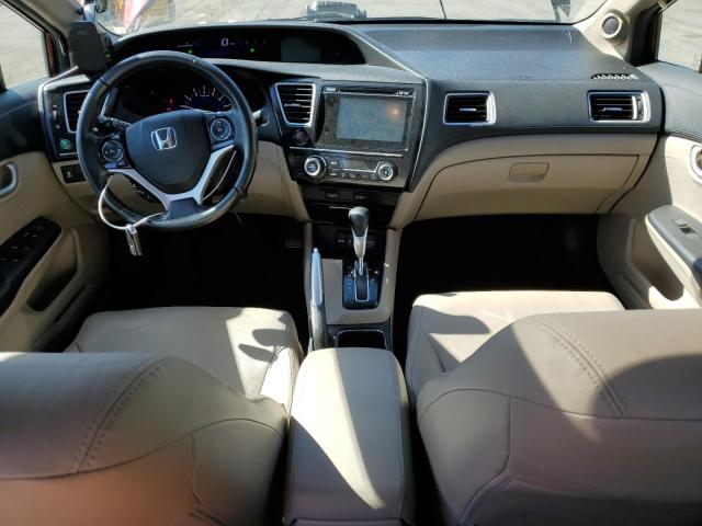 19XFB2F92FE218947 - 2015 HONDA CIVIC EXL ბურგუნდია ფოტო 8
