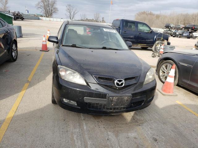 JM1BK343481861504 - 2008 MAZDA 3 HATCHBACK BLACK photo 5