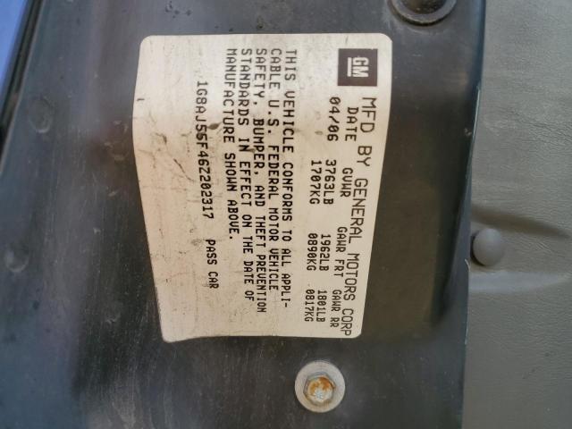 1G8AJ55F46Z202317 - 2006 SATURN ION LEVEL 2 ლურჯი ფოტო 13