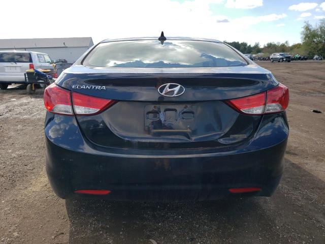 KMHDH4AEXCU258580 - 2012 HYUNDAI ELANTRA GLS BLACK photo 6