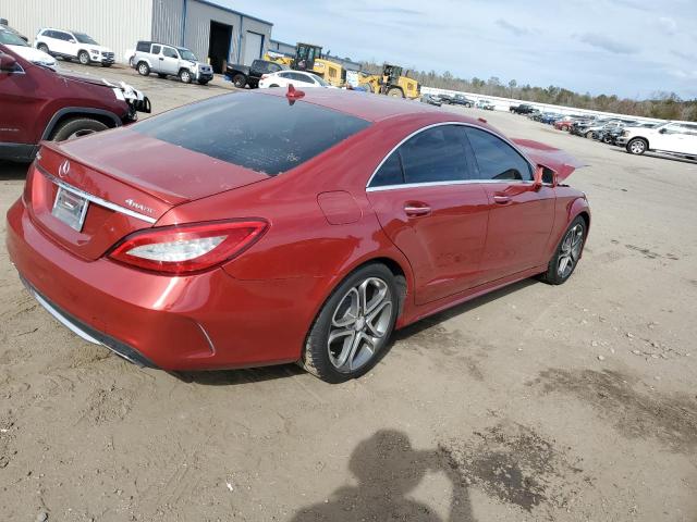 WDDLJ6HB0FA157748 - 2015 MERCEDES-BENZ CLS 400 4MATIC RED photo 3