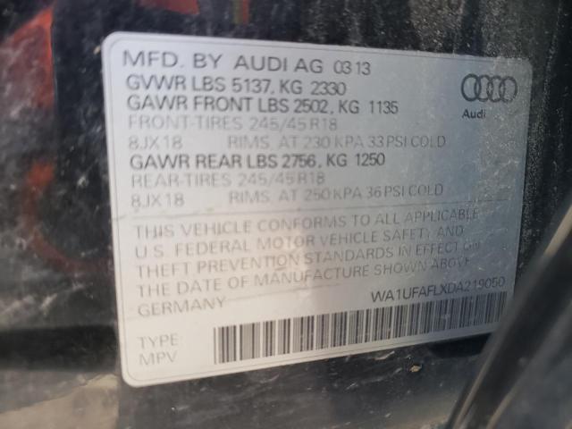 WA1UFAFLXDA219050 - 2013 AUDI A4 ALLROAD PREMIUM PLUS BLACK photo 12